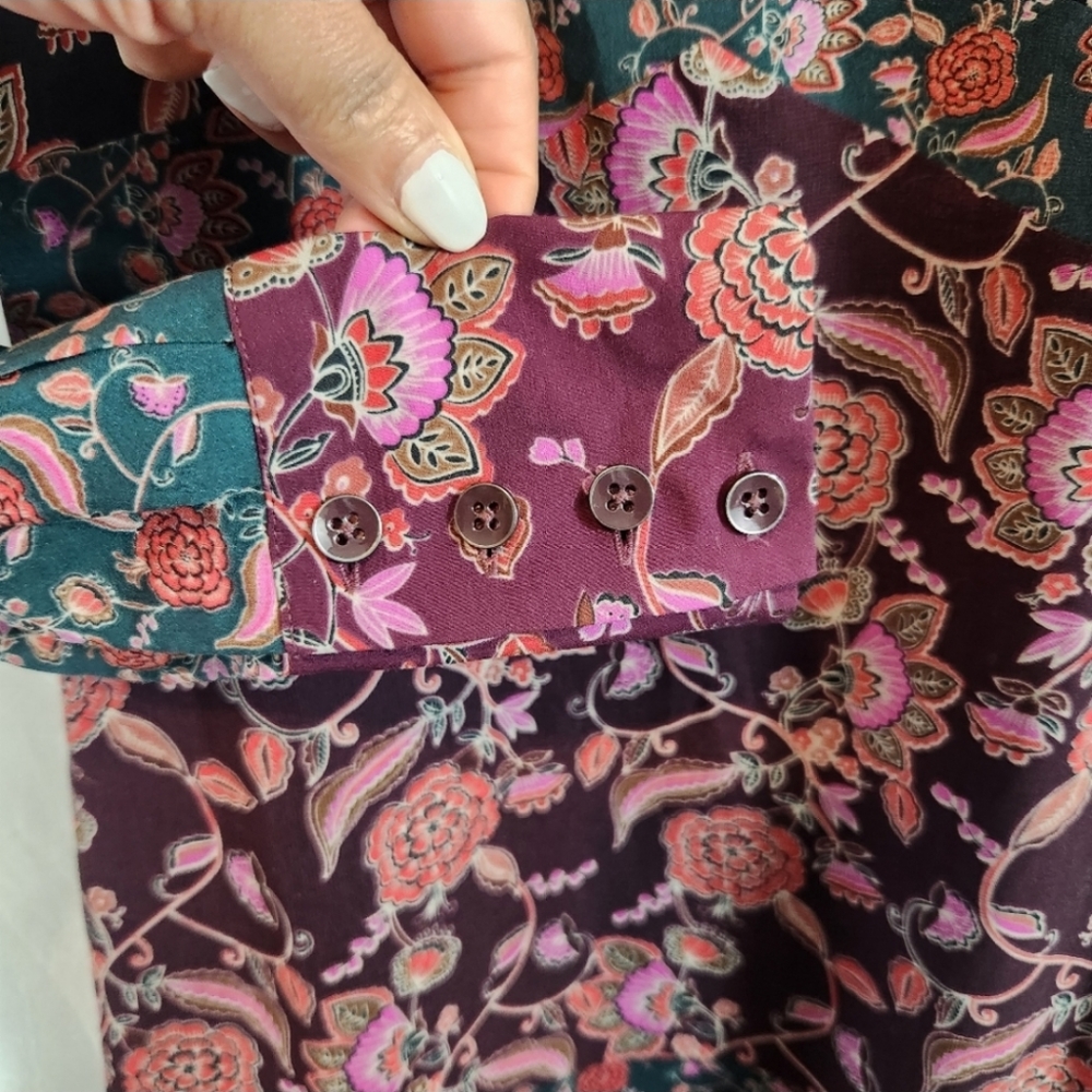 Cabi Women's Floral Festival Boho Cottagecore Maxi Dress - Picture 6 of 12